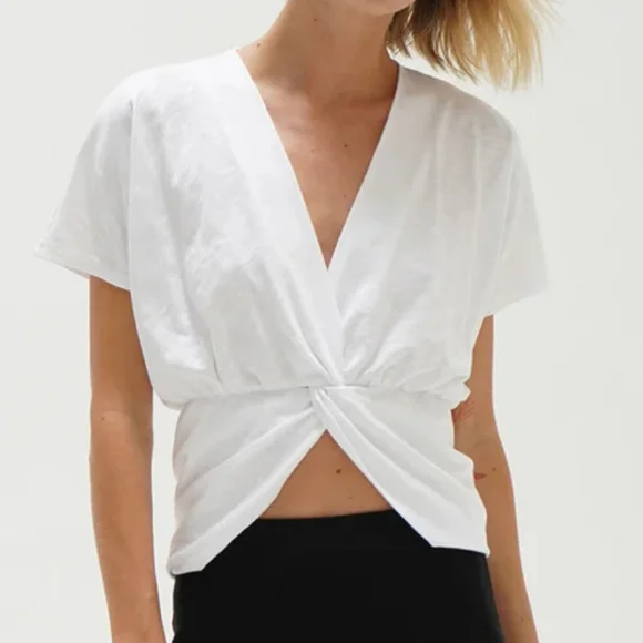 LNA White Cotton Top - Picture 3 of 3